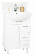 KIT BASE AND WASHBASIN SERIES 005, WITH DRAWERS, ECO 55 WHITE_0