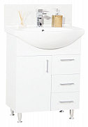 KIT BASE AND WASHBASIN SERIES 005, WITH DRAWERS, ECO 65 WHITE_0