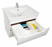BASE AND WASHBASIN SERIES 730, 80CM, SUSPENDED WITH DRAWERS, RUSTIC WHITE_2