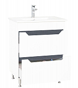 KIT MDF BASE AND WASHBASIN, SERIES 056 60CM, DRAWERS, WHTE ANTHRACIT_1