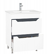 MDF BASE AND WASHBASIN, SERIES 056 60CM, DRAWERS, WHTE ANTHRACIT_1