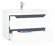 KIT MDF BASE AND WASHBASIN, SERIES 056 80CM, SUSPENDED WITH DRAWERS, WHITE ANTHRACIT_1