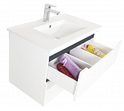 MDF BASE AND WASHBASIN, SERIES 056 80CM, SUSPENDED WITH DRAWERS, WHITE ANTHRACIT_2