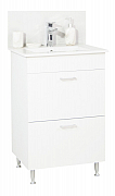 KIT BASE AND WASHBASIN, SERIES 067, with drawers, 50CM, WHITE_0