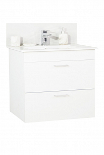 KIT BASE AND WASHBASIN, SERIES 067, suspended with drawers, 60CM, WHITE