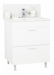 KIT BASE AND WASHBASIN, SERIES 067, with drawers, 70CM, WHITE