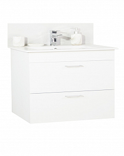 KIT BASE AND WASHBASIN, SERIES 067, suspended with drawers, 80CM, WHITE
