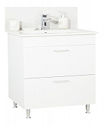 KIT BASE AND WASHBASIN, SERIES 067, with drawers, 80CM, WHITE_0