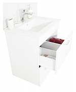 KIT BASE AND WASHBASIN, SERIES 067, suspended with drawers, 70CM, WHITE_1