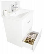 KIT BASE AND WASHBASIN, SERIES 067, suspended with drawers, 60CM, WHITE_2