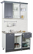 KITCHEN KIT 120CM with drawer, MDF FRONT, ANTHRACIT_1