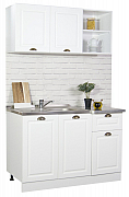 BOTTOM KITCHEN CABINET SQUARE 120CM WITH DRAWER, MDF, WHITE_2