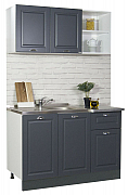 BOTTOM KITCHEN CABINET SQUARE 120CM WITH DRAWER, MDF, ANTHRACIT_2
