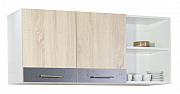 Hang up kitchen cabinet SARONA 120cm, chipboard, SONOMA/ANTHRACIT_1