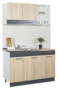 Bottom kitchen cabinet SARONA 120.01cm, chipboard, SONOMA/ANTHRACIT_3