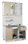 KITCHEN KIT 120CM with drawer, MDF FRONT, beech_1