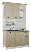KITCHEN KIT 120CM with drawer, MDF FRONT, beech_0