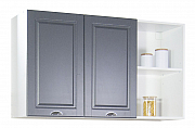 Hang up kitchen cabinet SQUARE 120CM, MDF, ANTHRACITE_0