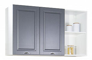 Hang up kitchen cabinet SQUARE 120CM, MDF, ANTHRACITE