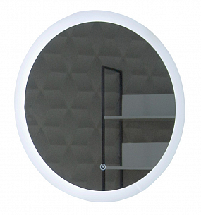 Mirror with LED lighting and touch switch, MD2, d60cm