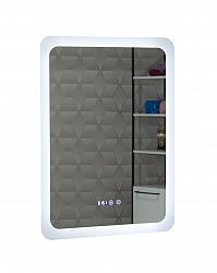 MIRROR WITH LED LIGHTING, DEFOG FUNCTION, CLOCK AND THERMOMETER, MD2, 60 * 80CM