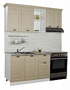 KITCHEN set 180CM with drawer, MDF FRONT, beech_0