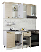 KITCHEN set 180CM with drawer, MDF FRONT, beech_1