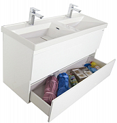 BASE AND WASHBASIN SERIES 286  120CM SUSPENDED DRAWERS WHITE_1