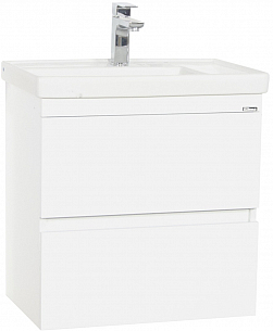 BASE AND WASHBASIN SERIES 286  60CM SUSPENDED DRAWERS WHITE