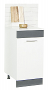 Bottom kitchen cabinet SARONA 40cm, chipboard, WHITE/ANTHRACIT_0