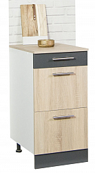 Bottom kitchen cabinet SARONA 40cm, chipboard, SONOMA/ANTHRACIT