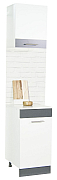 Hang up kitchen cabinet SARONA 40cm, chipboard, white/anthracite_3