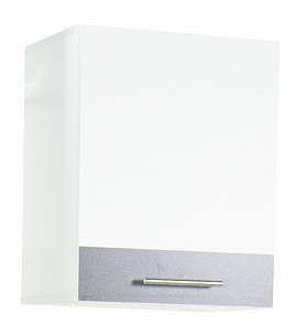Hang up kitchen cabinet SARONA 40cm, chipboard, white/anthracite