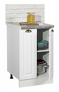 BASE CABINET KITCHEN SQUARE 50 CM WITH DOORS MDF WHITE_1