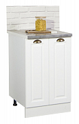 BASE CABINET KITCHEN SQUARE 50 CM WITH DOORS MDF WHITE_0