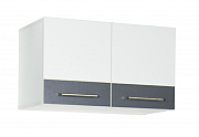 Hang up kitchen cabinet SARONA 60cm hood, chipboard, white/anthracite_0