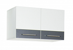 Hang up kitchen cabinet SARONA 60cm hood, chipboard, white/anthracite