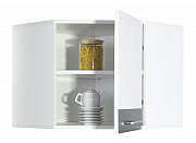 Corner Hang up kitchen cabinet SARONA 60cm, chipboard, white/anthracite_1