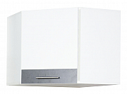 Corner Hang up kitchen cabinet SARONA 60cm, chipboard, white/anthracite_0