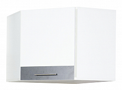 Corner Hang up kitchen cabinet SARONA 60cm, chipboard, white/anthracite