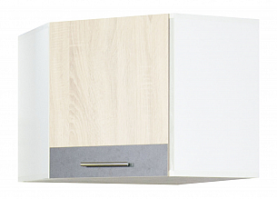 Corner Hang up kitchen cabinet SARONA 60cm, chipboard, sonoma/anthracite