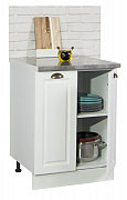 BASE CABINET KITCHEN SQUARE 60 CM WITH DOORS MDF WHITE_1
