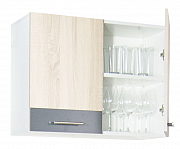 Hang up kitchen cabinet SARONA 60cm, chipboard, sonoma/anthracite_1