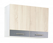 Hang up kitchen cabinet SARONA 60cm, chipboard, sonoma/anthracite_0