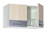 Hang up kitchen cabinet SARONA 60cm hood, chipboard, sonoma/anthracite_1