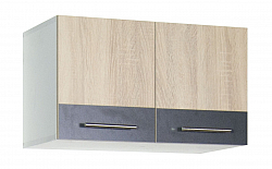 Hang up kitchen cabinet SARONA 60cm hood, chipboard, sonoma/anthracite