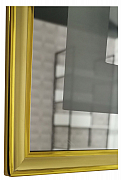 MIRROR WITH LED LIGHTING AND TOUCH SWITCH, MD4, 80 * 60CM GOLDEN FRAME_1