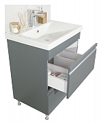 MDF BASE AND WASHBASIN, SERIES 786, 60CM, DRAWERS, ANTHRACITE_1