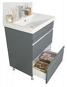 MDF BASE AND WASHBASIN, SERIES 786, 60CM, DRAWERS, ANTHRACITE_2