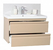 BASE AND WASHBASIN SERIES 786, 80CM, SUSPENDED WITH DRAWERS, CAPPUCINO_1